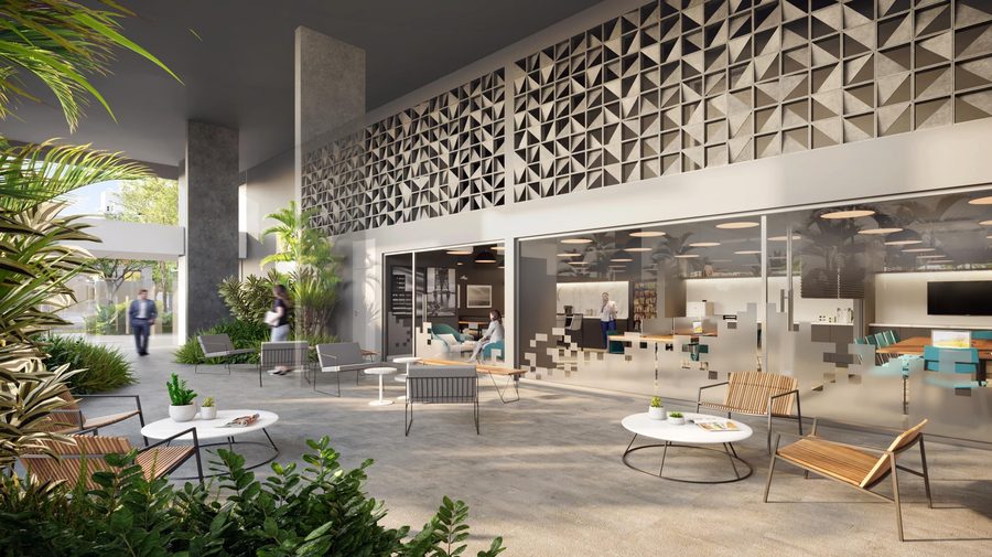 Coworking do GO Rio Branco com mesas compartilhadas