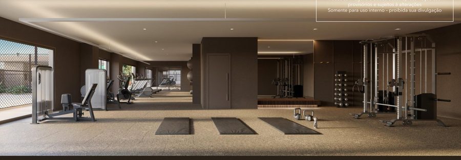 Espaço fitness do High Garden
