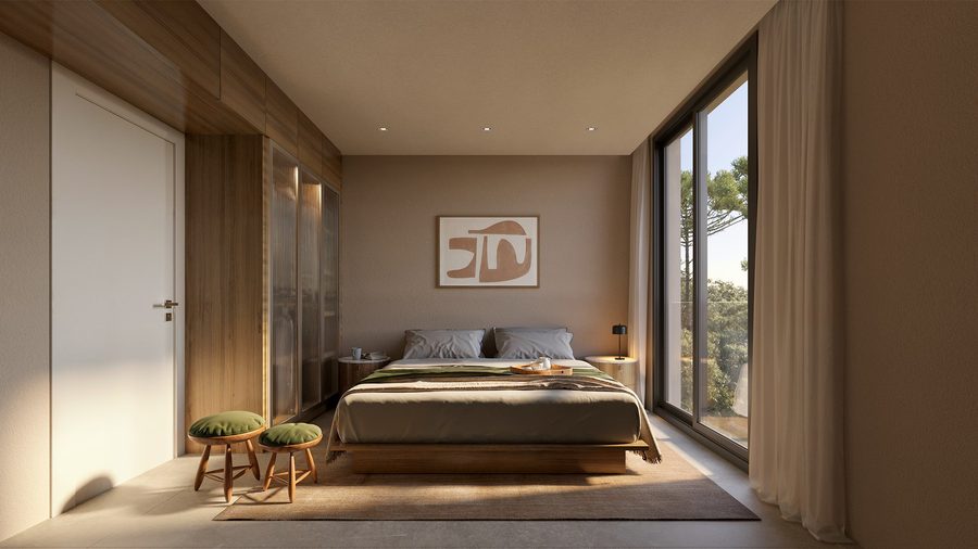 Suíte de apartamento do Ressência