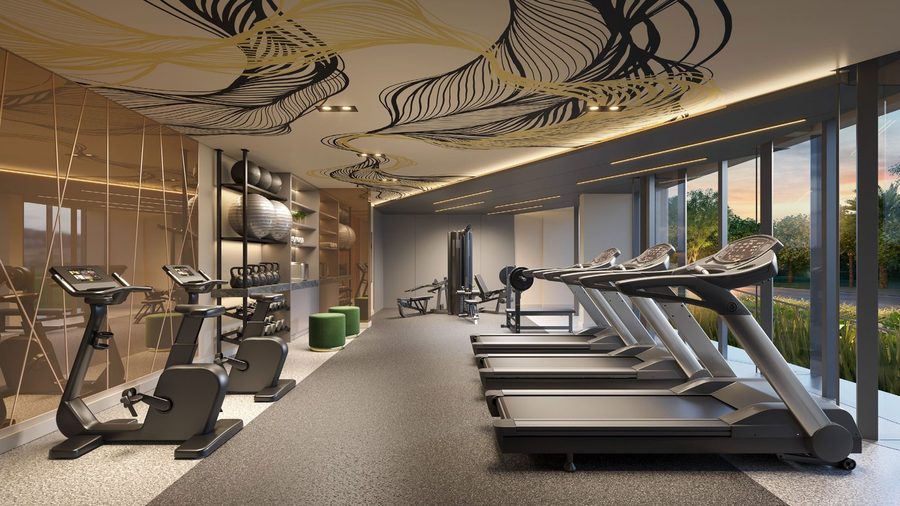 Espaço fitness do Skyglass