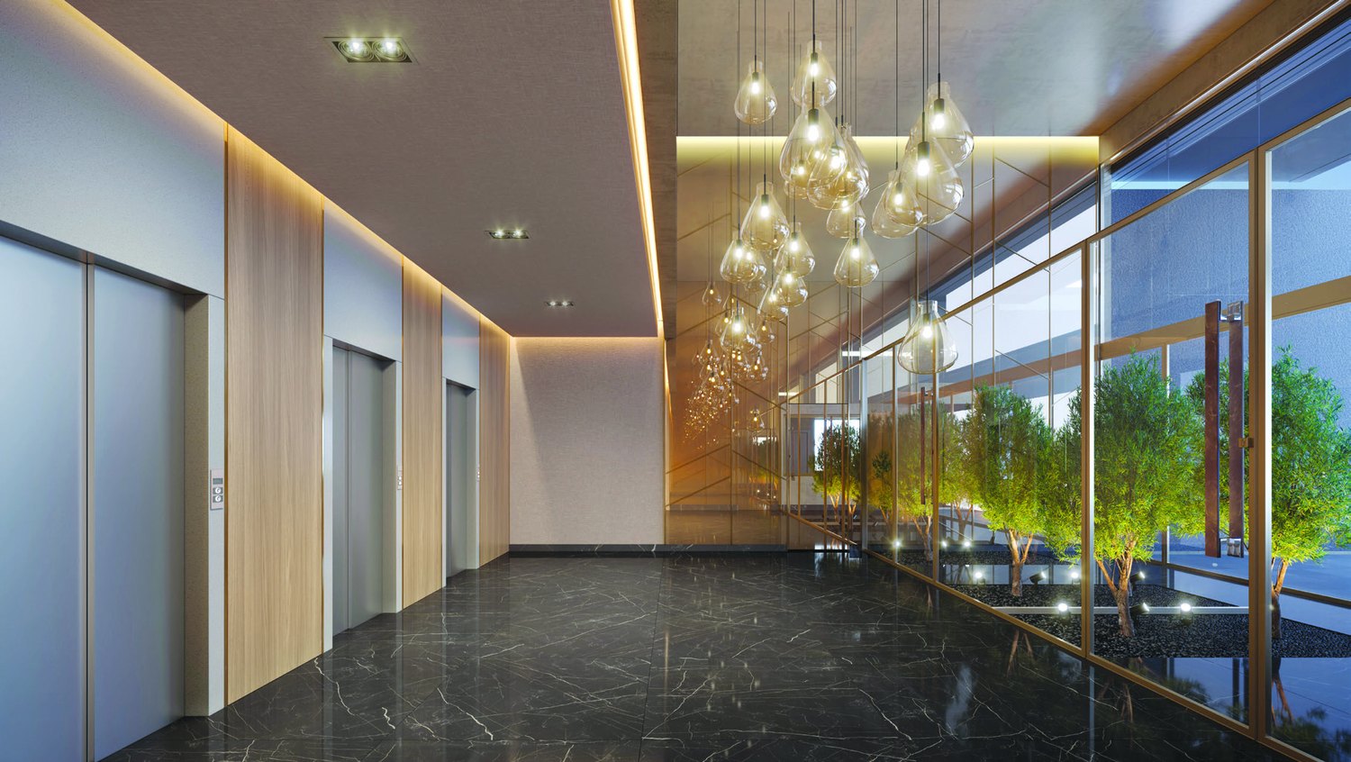 Lobby do Skyline Parque Moinhos